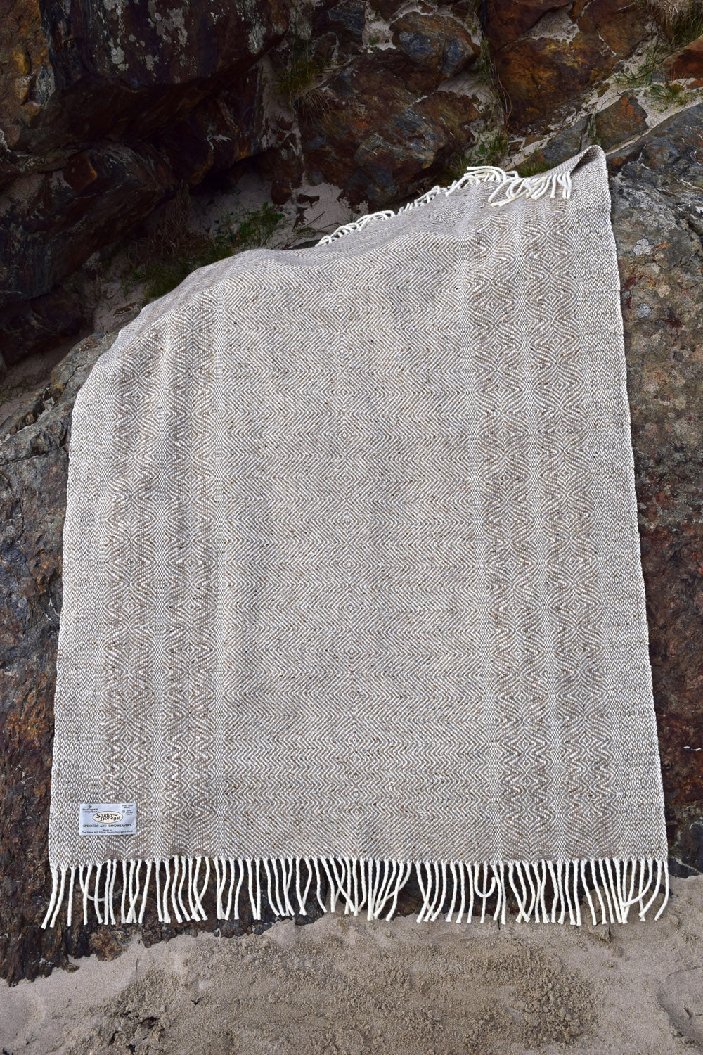 Undulating Twill Handwoven Throw Blanket - Image 4